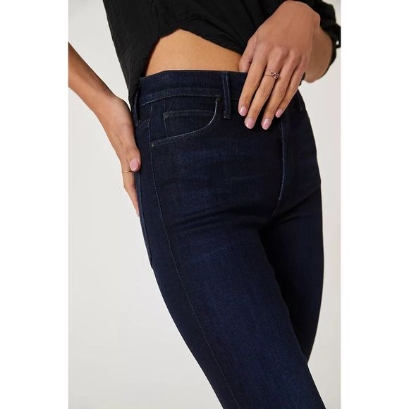 Anthropologie MOTHER The Dazzler High-Rise Straight Ankle Jeans - Picture 4 of 9